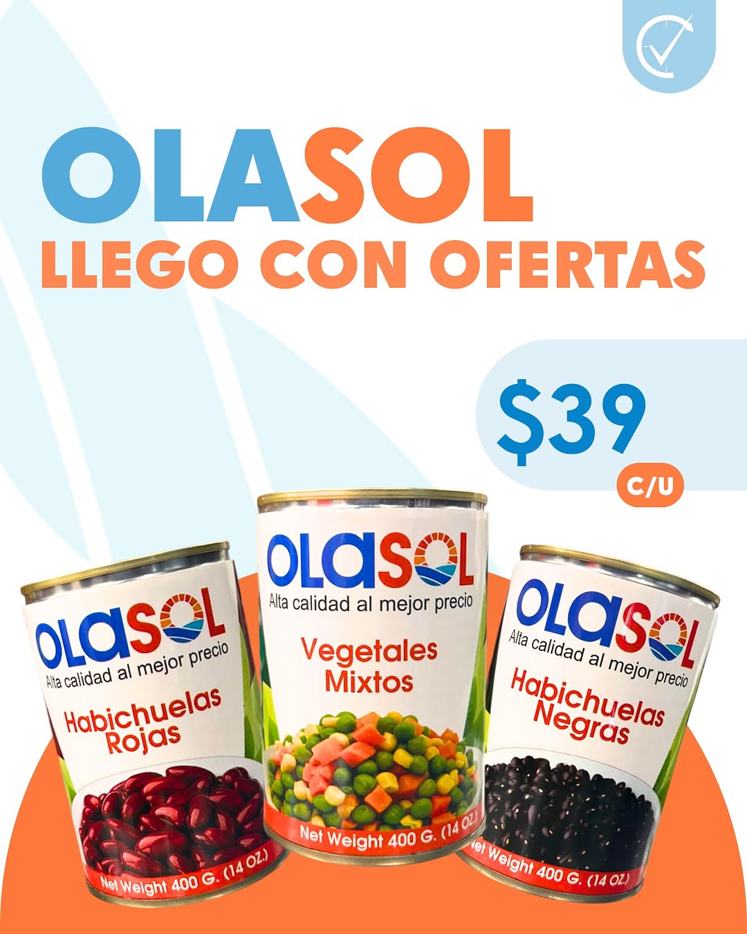 Productos Ola Sol — Habichuelas y vegetales mixtos